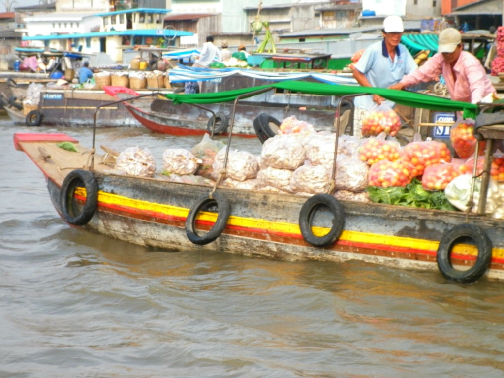 The floating markets of Can Tho in the southern delta of the Mekong River.