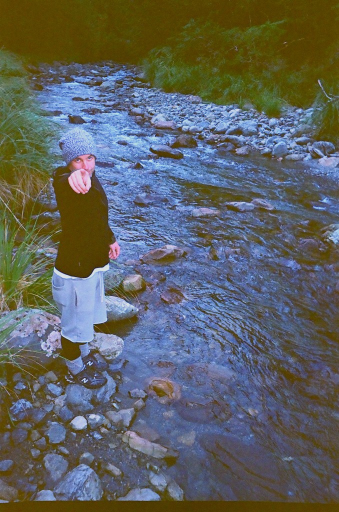 Paul at dusk by the banks of the Atiwhakatu.