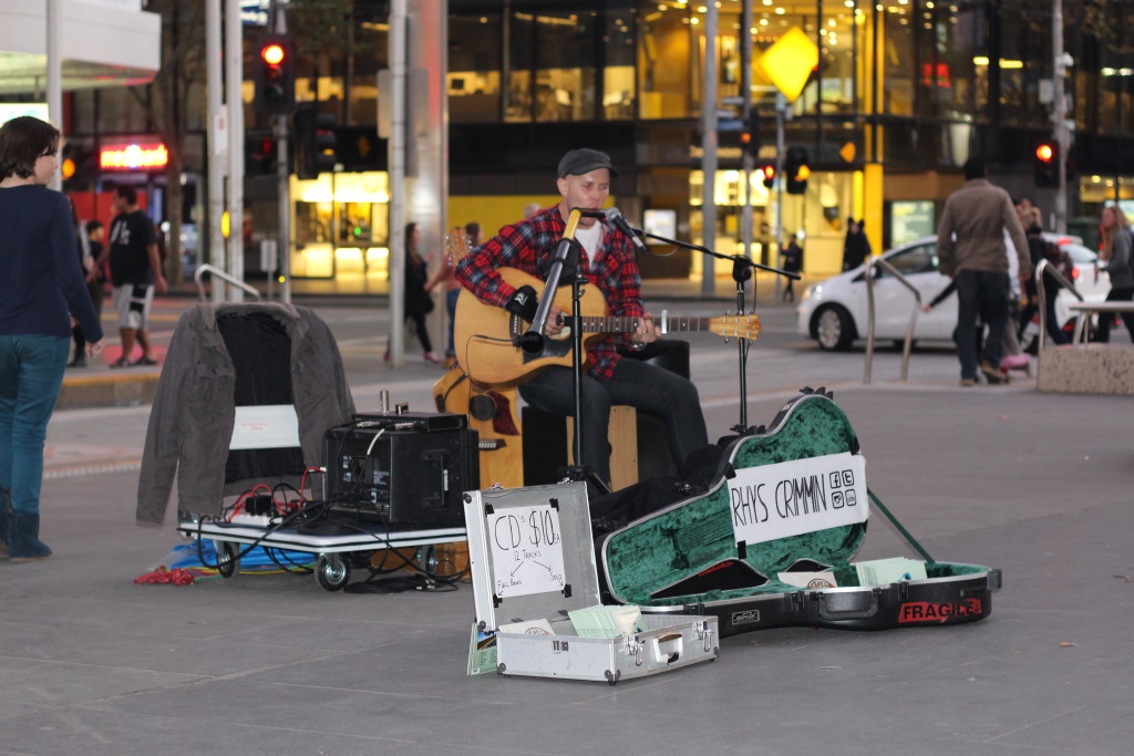 A talented busker in a city full of talented buskers. Photo by Catriona Morven Babbs.